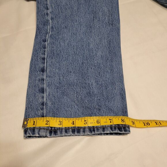 Levi's 505 Men's Jeans Size 36x32, Medium Blue Denim, Regular Fit, Straight Leg - Picture 11 of 11